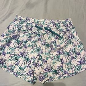 Columbia Womens‎ Shorts Small Athletic Activewear Green Purple  Running Shorts